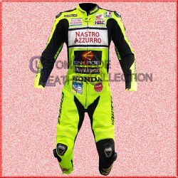 valentino Rossi Nastro Azzurro Honda Motogp Leather Suit/Biker Leather Suit