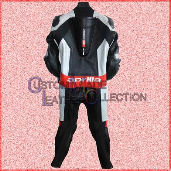 Aprilia Motorbike Racing Leathers Suit/Men Biker Leather Suit