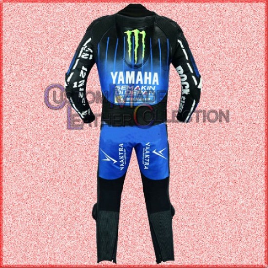 Valentino Rossi Yamaha Movistar MotoGP Leather Suit/Biker Leather Suit
