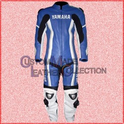 Yamaha Motorbike Race Leathers Suit / Biker Leather Suit