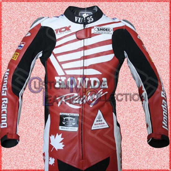 Honda Racing Motorbike Leather Suit/Biker Leather Suit