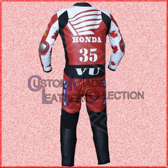 Honda Racing Motorbike Leather Suit/Biker Leather Suit
